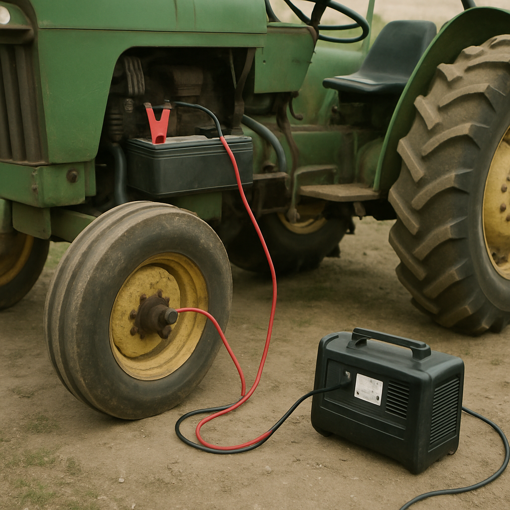 tractor battery charging